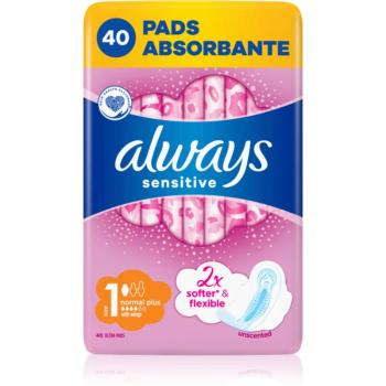 Always Sensitive Normal Plus vložky bez parfemace 40 ks