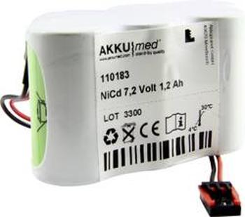 Akumulátor pro lékařské přístroje Akku Med Náhrada za originální akumulátor 7.2-1200 7.2 V 1200 mAh