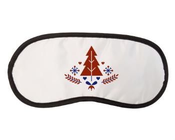 Maska na spaní - škraboška minimalistický vánoční strom
