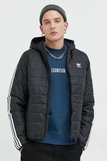 Bunda adidas Originals pánská, černá barva, přechodná