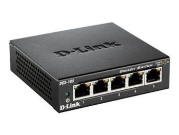 D-LINK 10/100/1000 5-p. switch (DGS-105), 999012835223