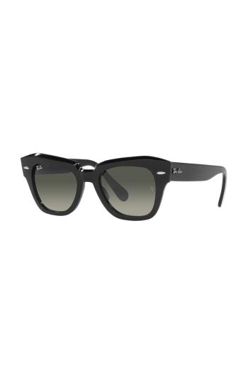 Brýle Ray-Ban STATE STREET černá barva, 0RB2186