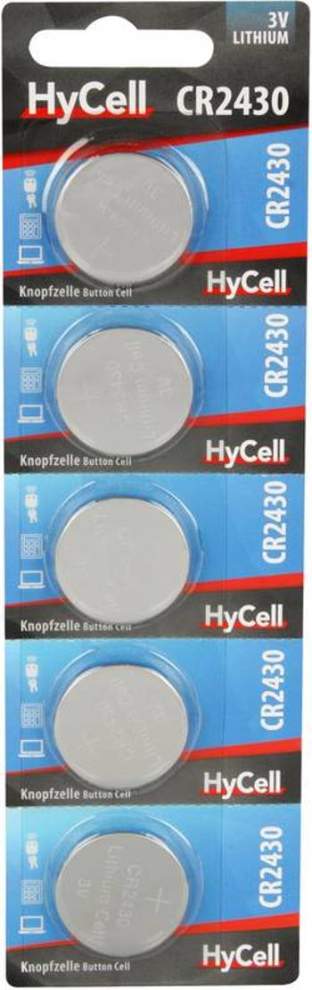 Knoflíkový článek CR 2430 lithiová HyCell CR2430 300 mAh 3 V 5 ks