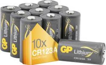 Lithiová fotobaterie CR-123A GP Batteries GPCR123A, 1400 mAh, 3 V, 10 ks