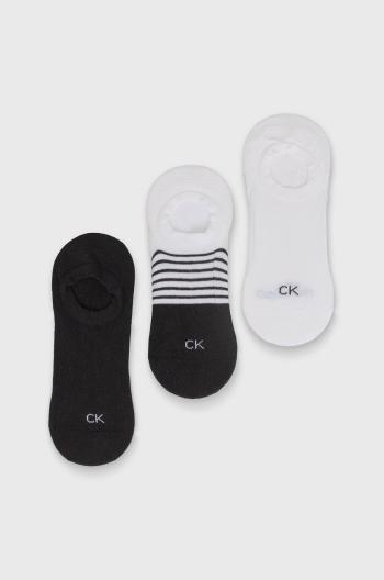Ponožky Calvin Klein (3-pack) pánské, černá barva