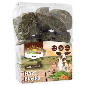 Seno NATURE LAND Hay bloky s mrkví 600 g