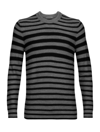 pánský svetr ICEBREAKER Mens Waypoint Crewe Sweater, Midnight Navy/Gritstone HTHR/S velikost: L