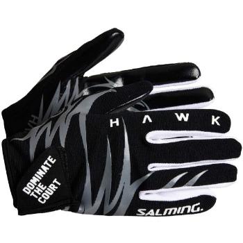 Salming HAWK GLOVES Florbalové brankářské rukavice, černá, velikost M