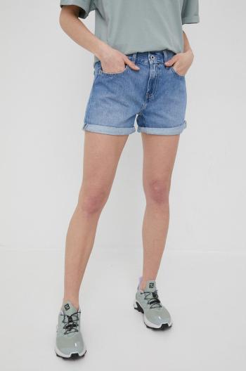 Džínové šortky Pepe Jeans Mable Short dámské, hladké, medium waist