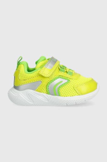 Dětské sneakers boty Geox Sprintye zelená barva