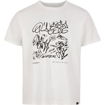 O'Neill GRAFFITI T-SHIRT Pánské tričko, bílá, velikost L