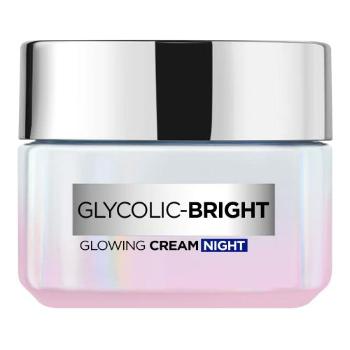 L'Oréal Paris Glycolic-Bright Glowing Cream Night 50 ml noční pleťový krém pro ženy na pigmentové skvrny; na rozjasnění pleti