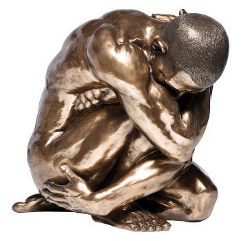 Dekorativní figurka Nude Man Hug Bronze 54 cm