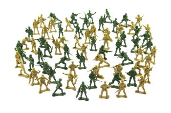 Sada vojáků TEDDIES Army I 2 barvy CZ design 18x19,5cm