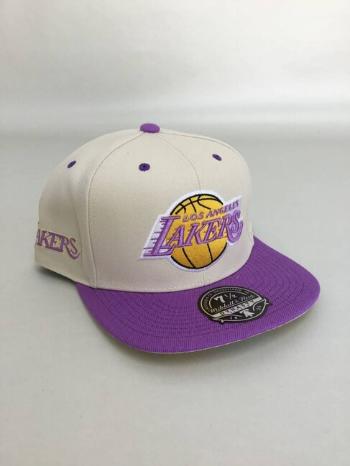 Mitchell & Ness Fullcap Los Angeles Lakers Hop On Fitted off white - 7 1/2