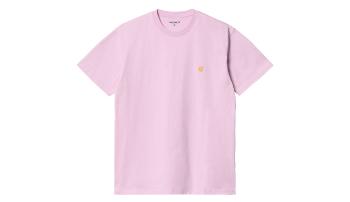 Carhartt WIP S/S Chase T-Shirt Pale Quartz růžové I026391_0SG_XX