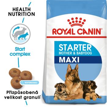 Royal Canin MAXI STARTER - granule pro březí nebo kojící feny a štěňata - 15kg
