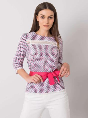 RŮŽOVÁ HALENKA S MAŠLÍ -LK-BZ-506156.89P-WHITE-PINK Velikost: S