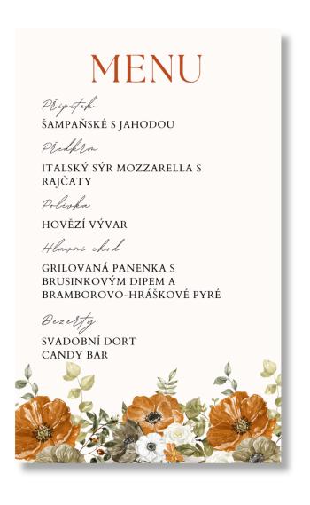 Menu - Autumn time Zvolte množství: od 61 ks a víc