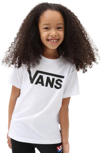 Dětské bavlněné tričko Vans bílá barva, s potiskem