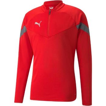 Puma TEAMFINAL TRAINING 1/4 ZIP TOP Pánská sportovní mikina, červená, velikost