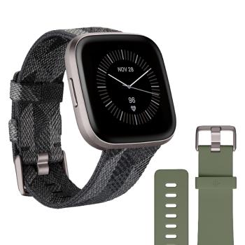 Chytré hodinky Fitbit Versa 2 Special Edition Smoke Woven