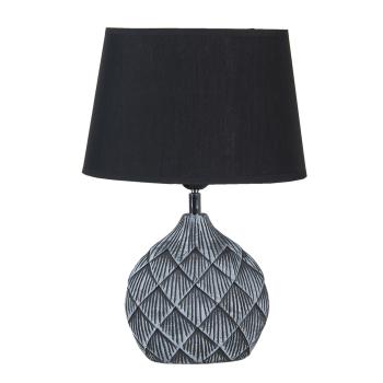 Šedivo černá stolní lampa Sofia - 26*19*38 / E27 6LMC0046