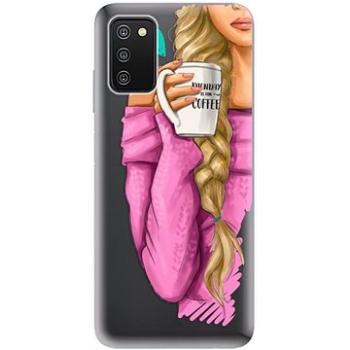 iSaprio My Coffe and Blond Girl pro Samsung Galaxy A03s (coffblon-TPU3-A03s)