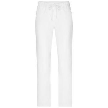 James & Nicholson Dámské bílé pracovní kalhoty JN3003 - Bílá | 40