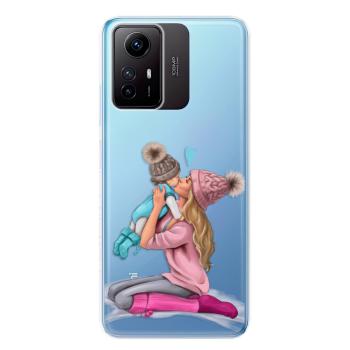 Odolné silikonové pouzdro iSaprio - Kissing Mom - Blond and Boy - Xiaomi Redmi Note 12S