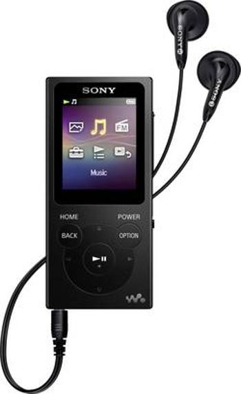 MP3 přehrávač, MP4 přehrávač Sony Walkman® NW-E394B, 8 GB, černá