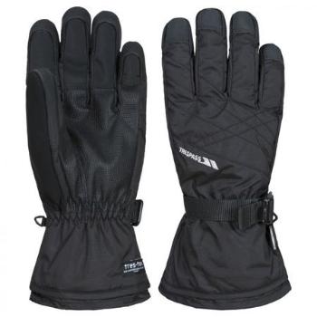 Trespass Unisexové lyžařské rukavice REUNITED II, Černá, XL