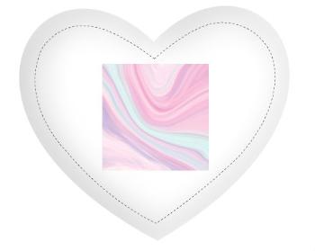 Polštář Srdce Růžový abstraktní vzor