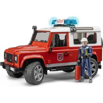 Bruder 2596 Land Rover Defender Hasičské zásahové s figurkou hasiče