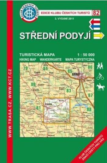 Střední Podyjí /KČT 82 1:50T Turistická mapa