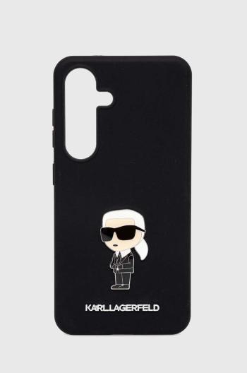 Obal na telefon Karl Lagerfeld S24 S921 černá barva, KLHCS24SSMHKNPK