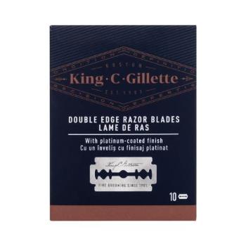 Gillette King C. Double Edge Safety Razor Blades náhradní břit náhradní žiletky 10 ks pro muže