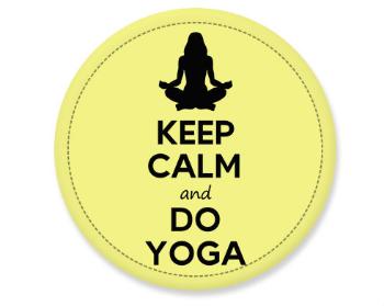 Placka Keep calm and do yoga