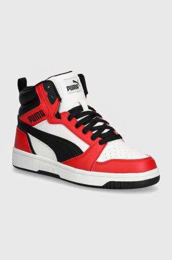 Dětské sneakers boty Puma Rebound V6 Mid Jr červená barva