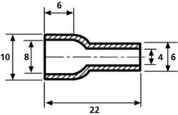 Ochranná krytka HellermannTyton HV4824 PVC-FR BK 2000, průměr svorky (max.) 8 mm, PVC, černá, 1 ks