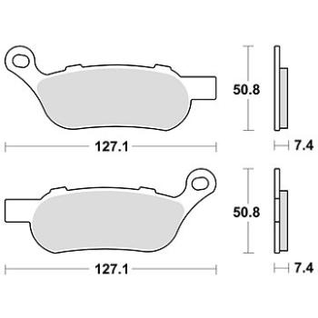 Braking brzdové destičky (sinterová směs CM88) (2ks) M501-341 (M501-341)