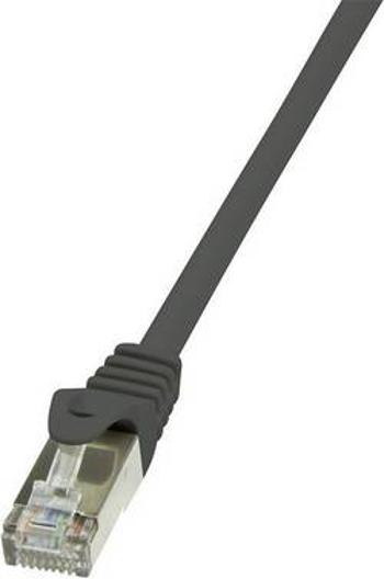 Síťový kabel RJ45 LogiLink CP1023S, CAT 5e, F/UTP, 0.50 m, černá