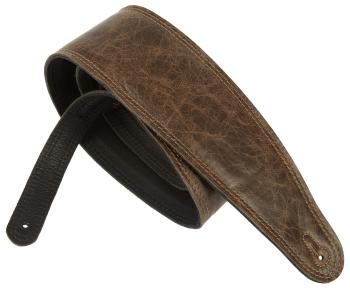 Perri's Leathers 7134 3.5" Brown Padded Leather Guitar Strap