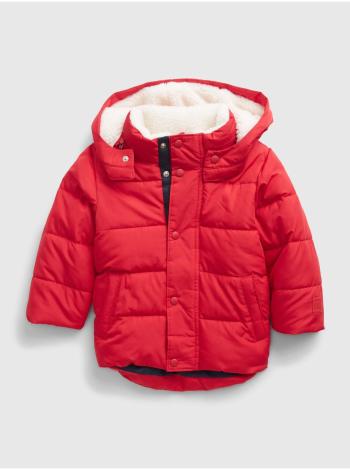 Červená klučičí bunda warmest jacket