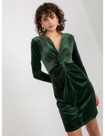Dámské šaty RUE PARIS tmavě zelené 