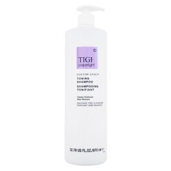 Tigi Copyright Custom Care Toning Shampoo 970 ml šampon pro ženy na blond vlasy; na šedivé vlasy