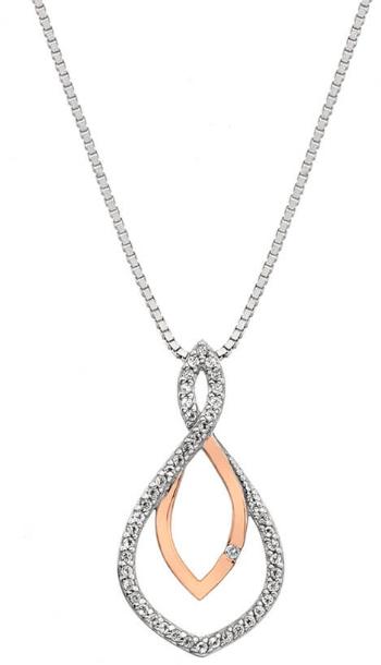 Hot Diamonds Stříbrný náhrdelník s pravým diamantem Lily DP734