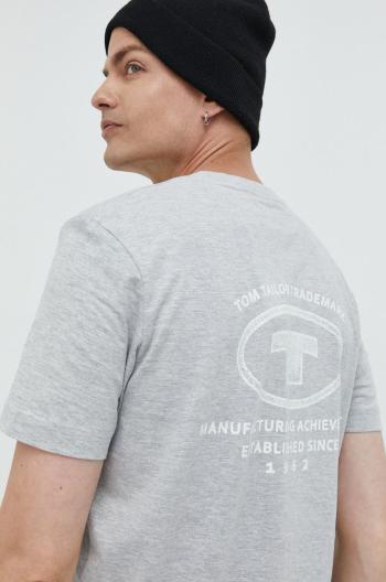 Tričko Tom Tailor šedá barva