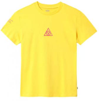 Vans WM 66 SUPPLY TRI BF CREW Dámské tričko, žlutá, velikost M