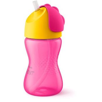 Philips AVENT Hrneček s ohebným brčkem 300 ml, dívka (8710103781998)